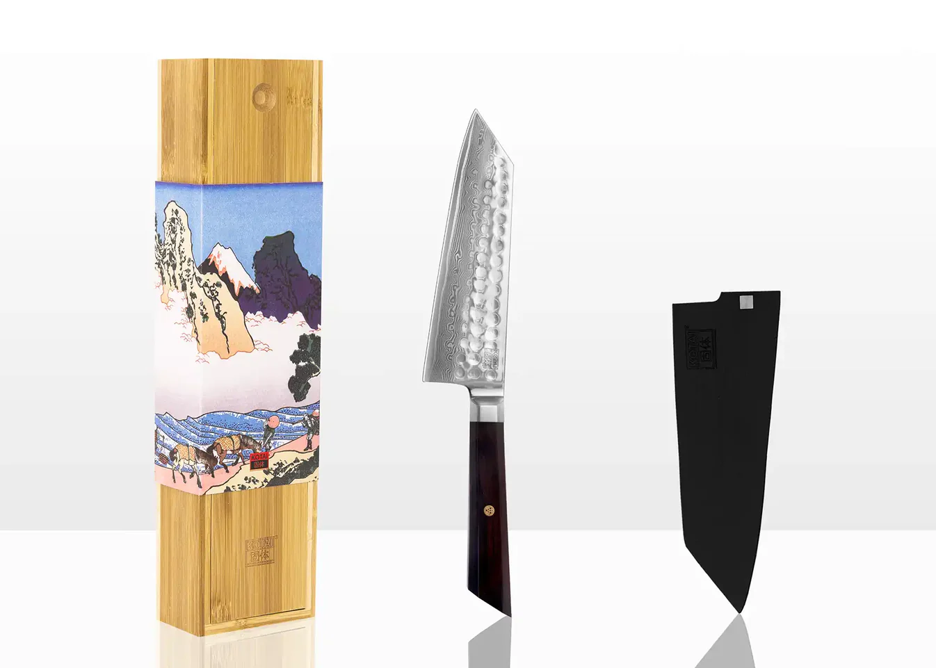 couteau Santoku de la marque Kotaï acier Damas 17cm
